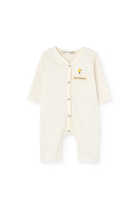 Raw White Owl Pajama for baby COVER