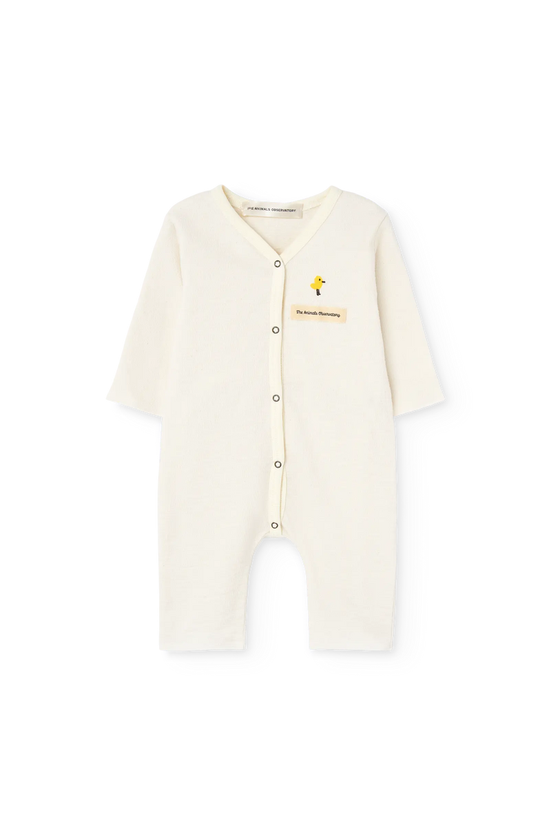 Raw White Owl Pajama for baby COVER