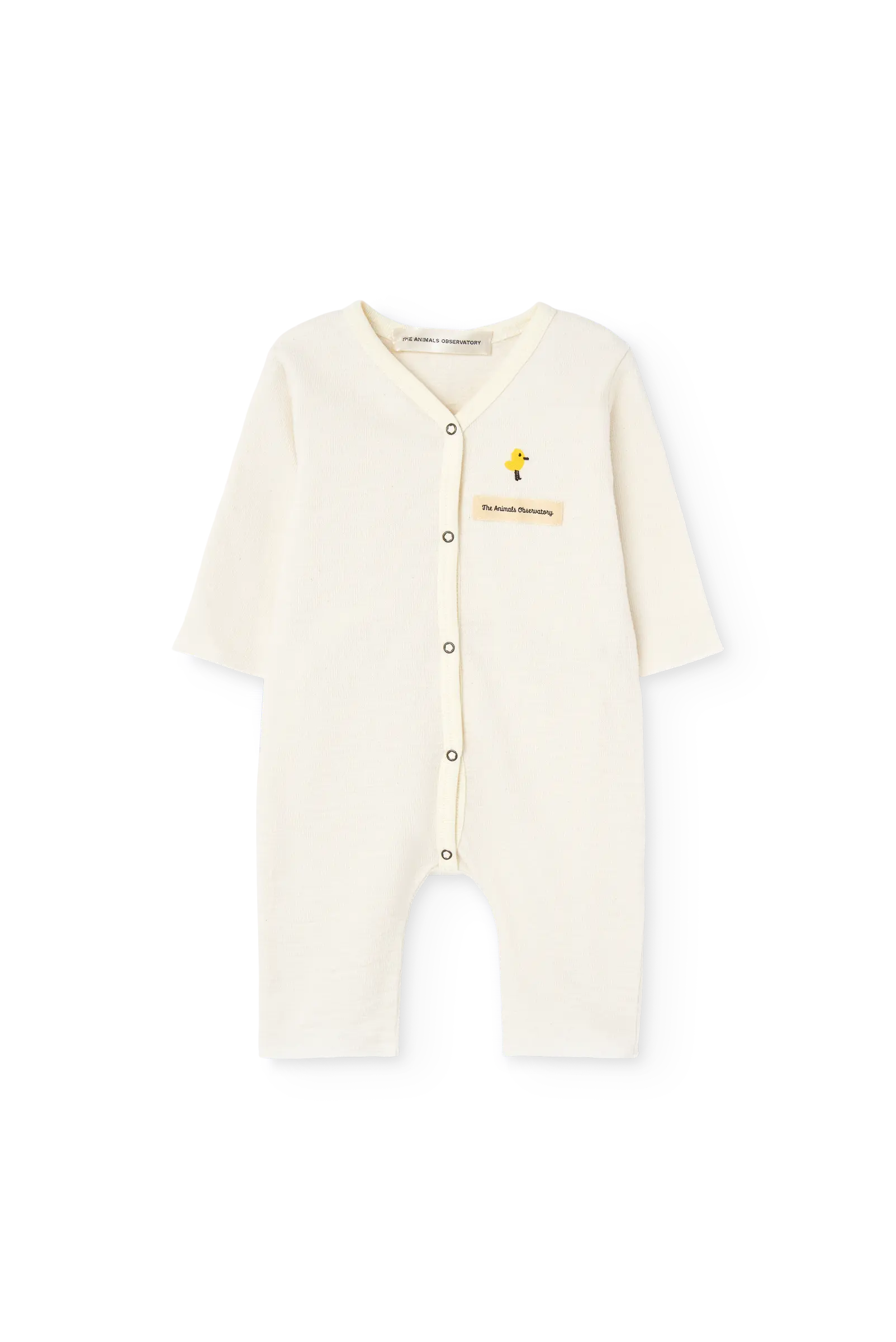 Raw White Owl Pajama for baby FRONT