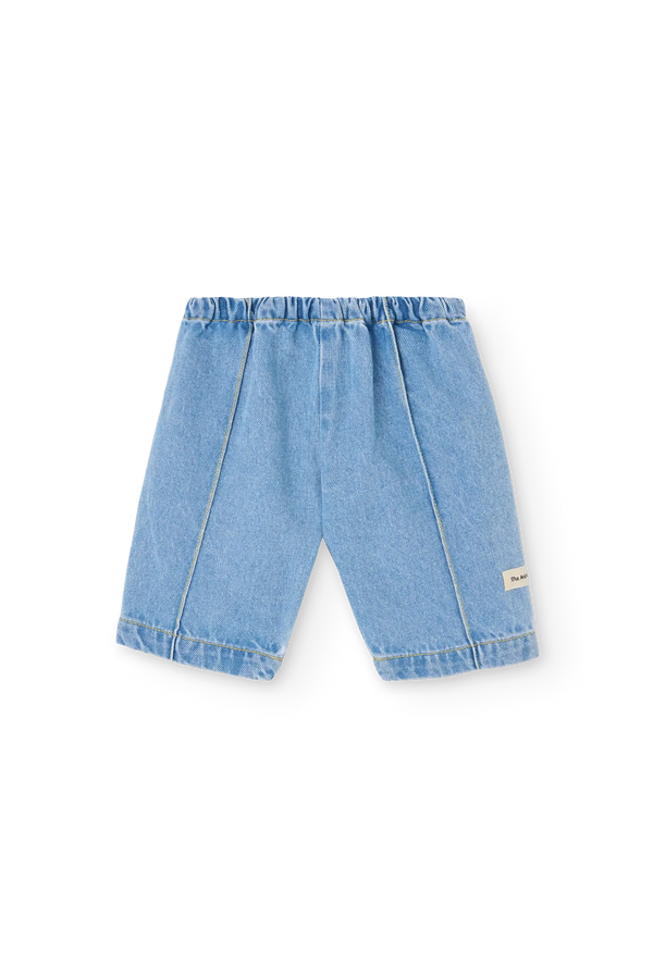 Soft Blue Coronet Pants for baby FRONT