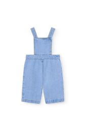 Soft Blue Catfish Denim Jumpsuit for baby BACK