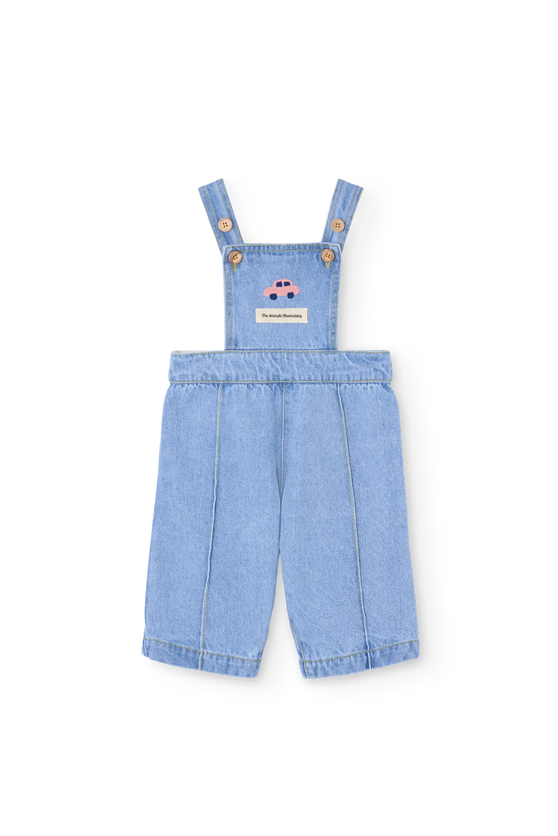 Soft Blue Catfish Denim Jumpsuit for baby COVER