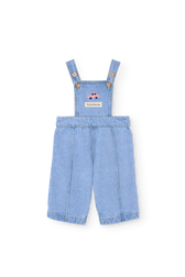 Soft Blue Catfish Denim Jumpsuit for baby FRONT