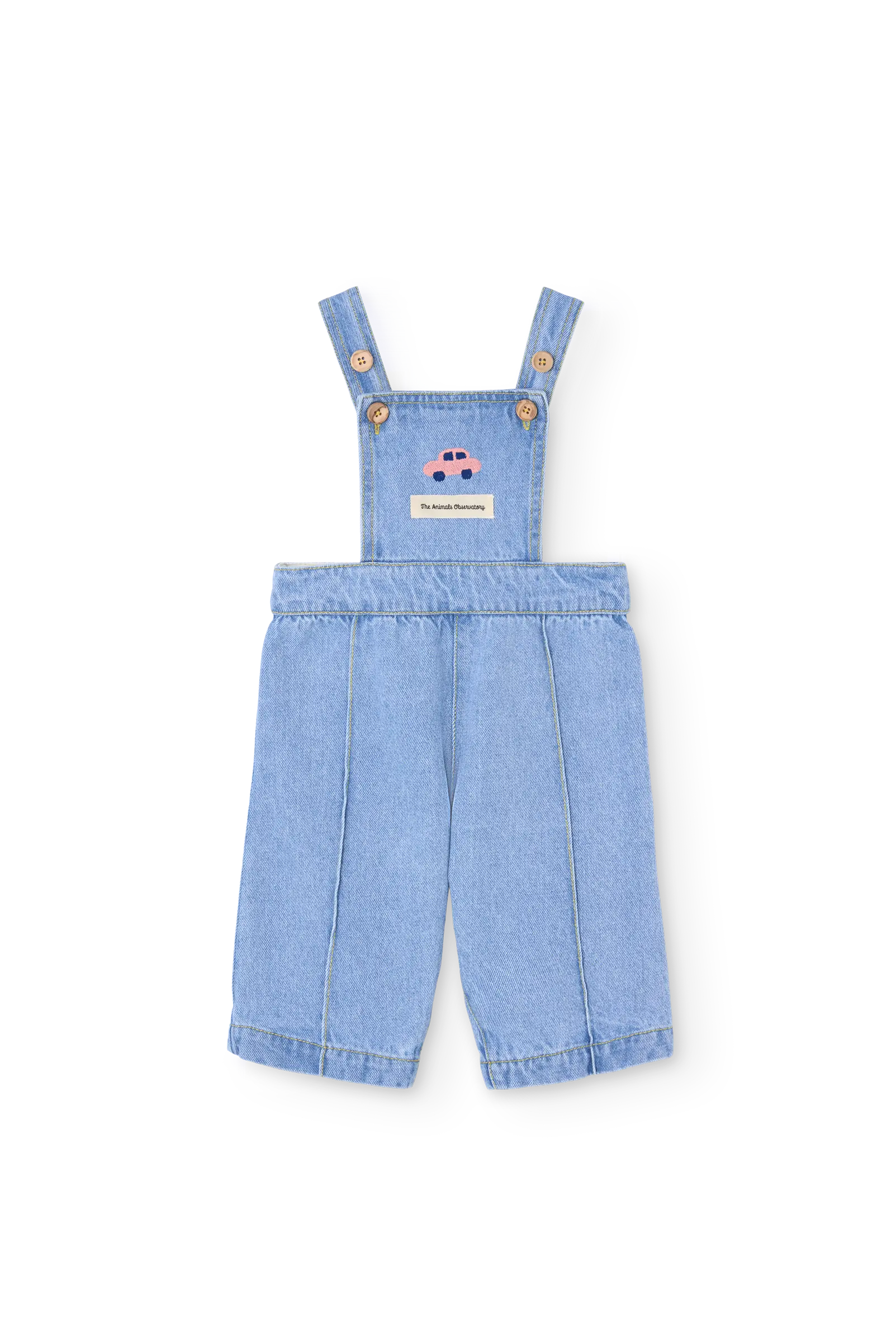 Soft Blue Catfish Denim Jumpsuit for baby FRONT