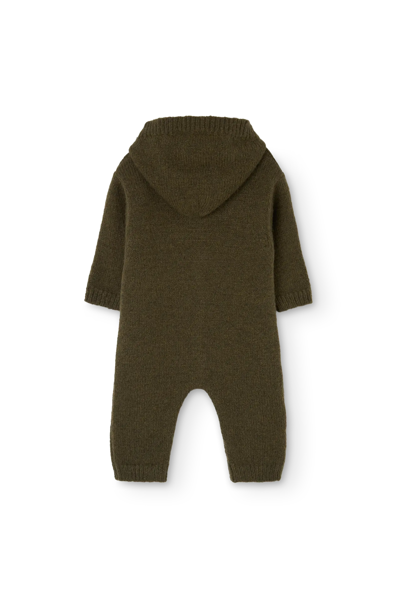 Dark Green Boar Jacket Jumpsuit for baby BACK