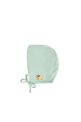 Turqoise Dorgi Hat for baby FRONT