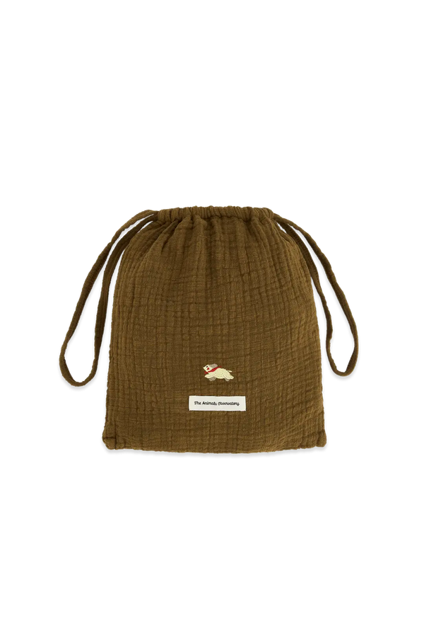 Brown Caiman Bag FRONT
