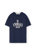 Camiseta de manga corta para mujer Salmon Azul marino