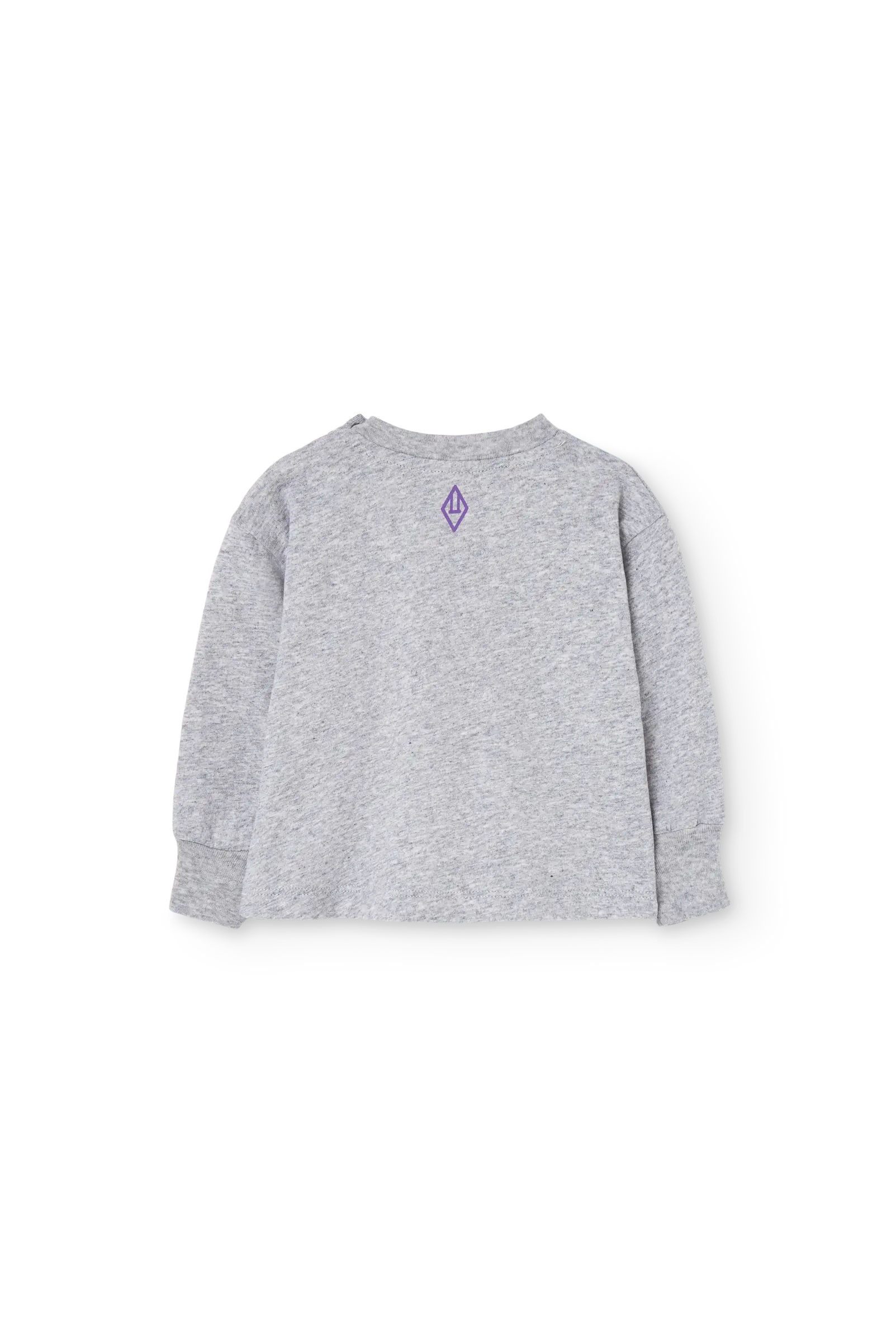 Grey Heck Long Sleeve T-shirt for baby BACK