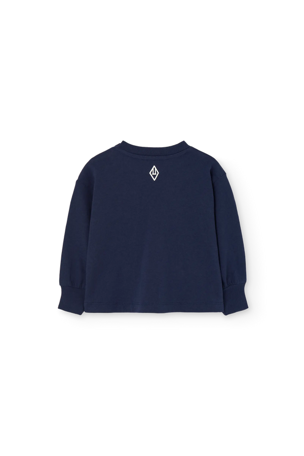 Navy Heck Long Sleeve T-shirt for baby BACK