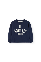 Navy Heck Long Sleeve T-shirt for baby FRONT