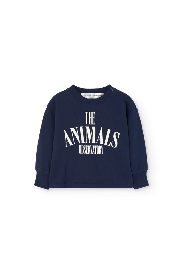 Navy Heck Long Sleeve T-shirt for baby FRONT