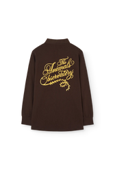 Dark Brown Eel Polo Shirt BACK
