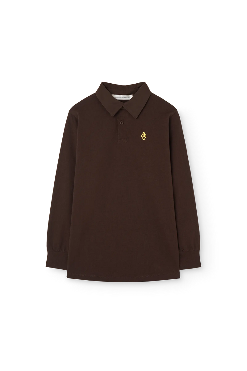 Dark Brown Eel Polo Shirt COVER