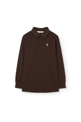 Dark Brown Eel Polo Shirt FRONT