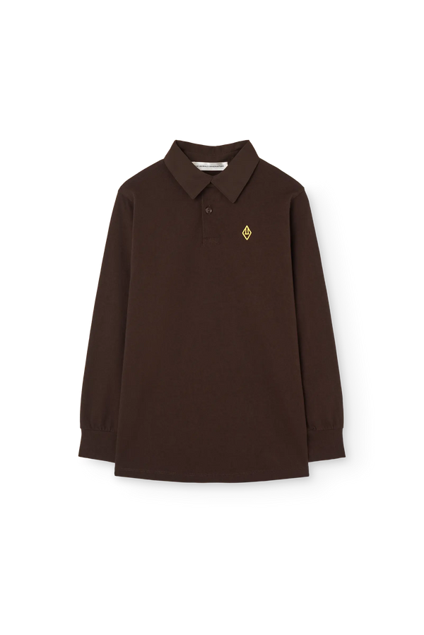 Dark Brown Eel Polo Shirt FRONT