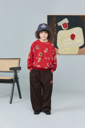 Dark Brown Stag Sweatpants MODEL FRONT